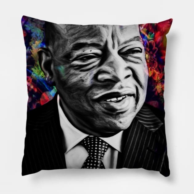 Rest in Power John Lewis Pillow by Esoteric Fresh 
