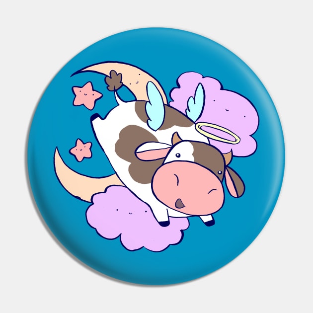 Cute Angel Cow Pin by saradaboru