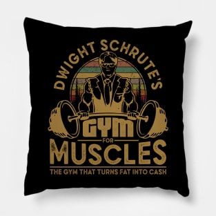 Dwight Schrute's Gym For Muscles Pillow