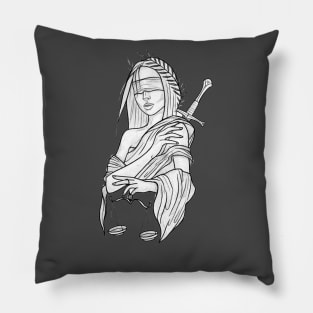 warrior girl Pillow