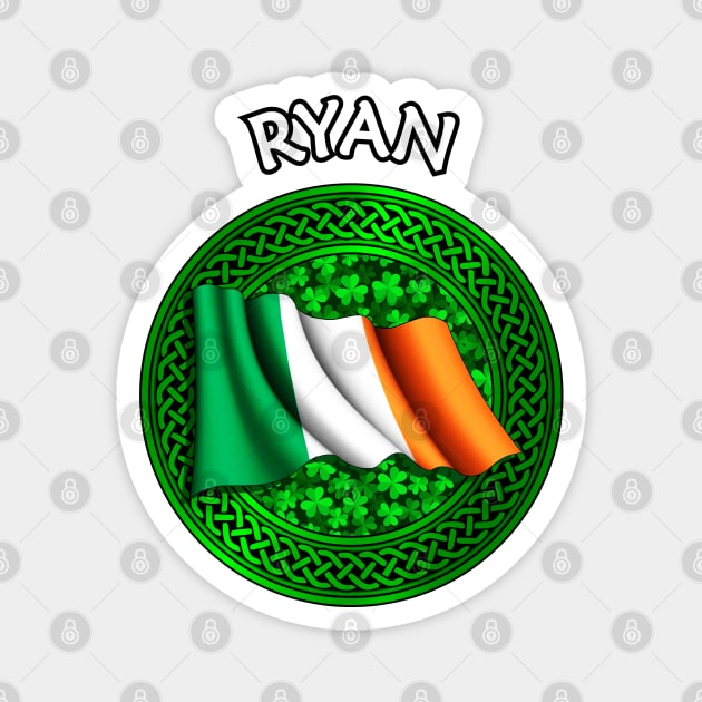 Irish Flag Shamrock Celtic Knot - Ryan Magnet by Taylor'd Designs