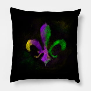 Mardi Gras Fleur de Lis Pillow