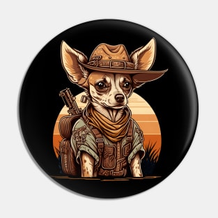 Bounty Hunter Chihuahua Pin