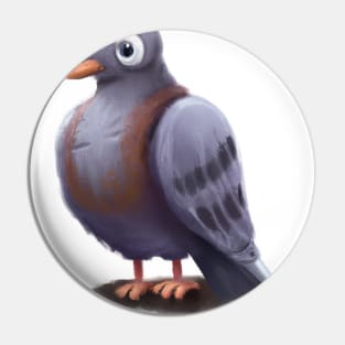 Cute Pigeon Drawing Pin