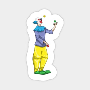 Clown Halloween Juggler Magnet