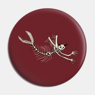 Mer-skeleton angel Pin