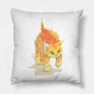 Fire Kitten Pillow