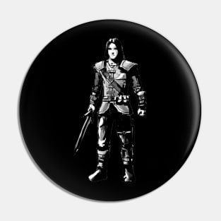 Hon the Dragon Slayer (from The Dragon Slayer Chronicles Christian Speculative Fantasy Series) Pin