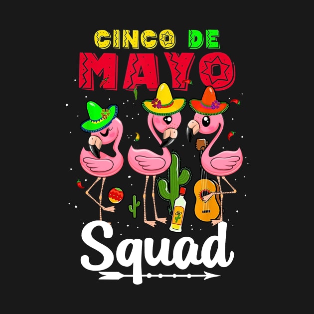 Cinco de Mayo Squad Flamingo by Lorelaimorris