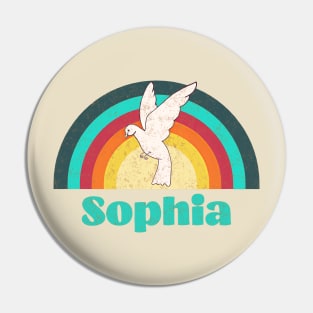 Sophia - Vintage Faded Style Pin