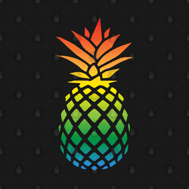 rainbow pineapple by Lamink