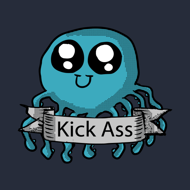 Kick Ass Octopus (blue) by Eric03091978