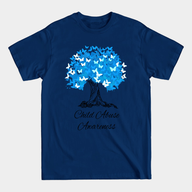 Discover Child Abuse Awareness Butterfly Support - Child Abuse - T-Shirt