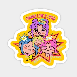 Kawaii  Girls by Yahaira Lovely Loves Magnet