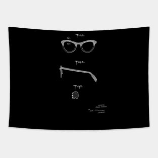 Eyeglasses Frame Vintage Patent Drawing Tapestry