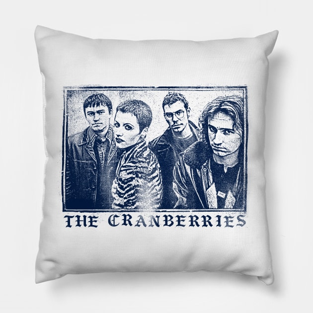 The Cranberries // Faded Vintage Look Original Design Pillow by DankFutura