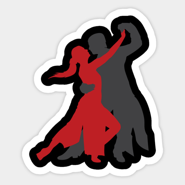 Dancing Silhouette Couple Dancers Romantic