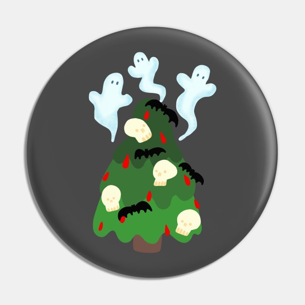 Scary Christmas - skull christmas tree Pin by KodiakMilly