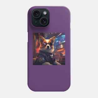 Cyberpunk Corgi Phone Case