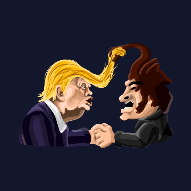 Donald Trump x Javier Milei hair duel by Super-TS