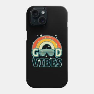Good Vibes | Retro | Rainbow | 70s | Sunglasses Phone Case