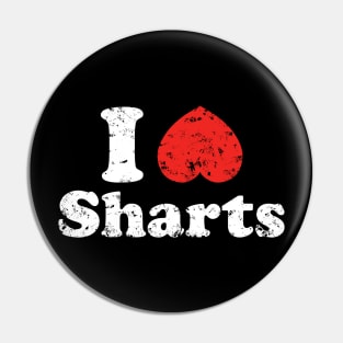 I Heart Sharts {Vintage} Pin