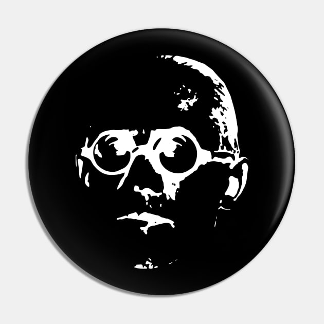 Le Corbusier - Illustration face Pin by SLGA Designs