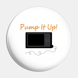 Pump It Up! Orange Pin