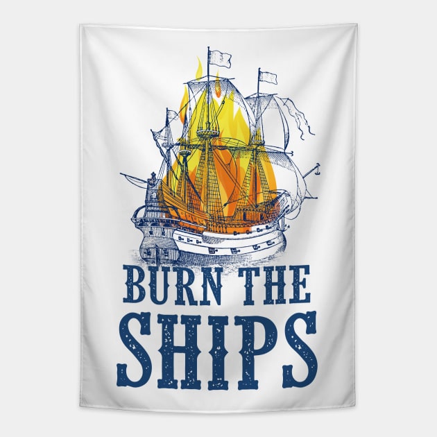 Burn the Ships Tapestry by SouthPrints