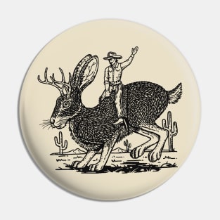 Jackalope Rodeo Pin