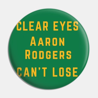 Clear Eyes, Aaron Rodgers Pin