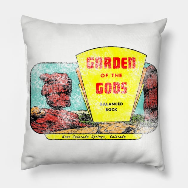 Garden of the Gods Colorado Vintage Pillow by Hilda74