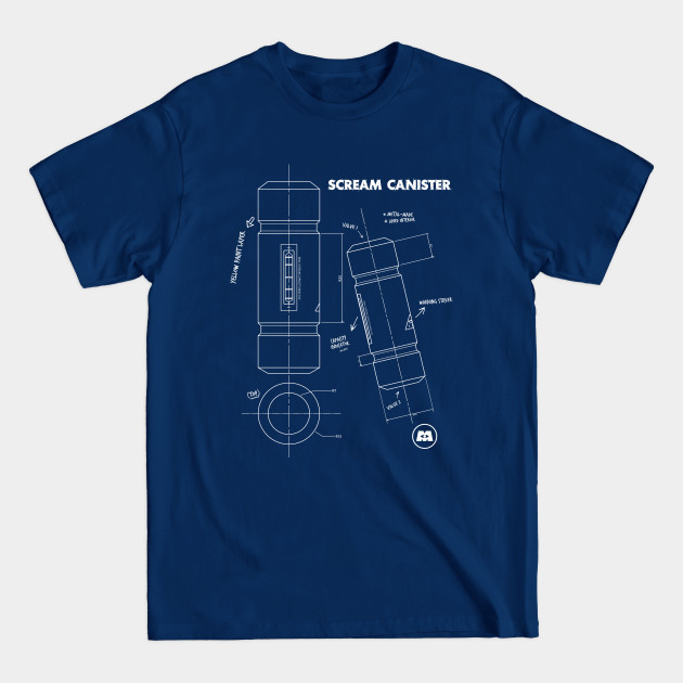 Disover Scream Canister Blue print - Monsters Inc - T-Shirt