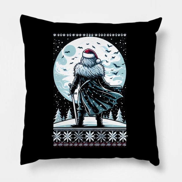 Winter Knight Stands in front of The Moon Pillow by soaktrendingworld