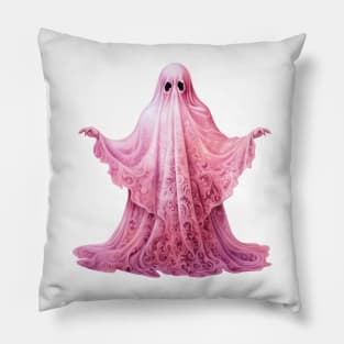 Pink Halloween Ghost Pillow