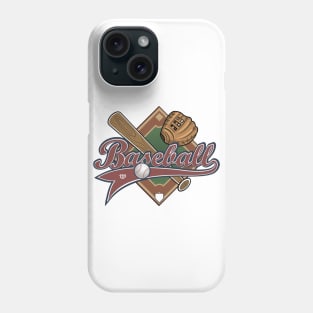 Baseball Diamond Graphic Design Phone Case