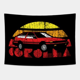 Retro AE86 Toyota Corolla Tapestry