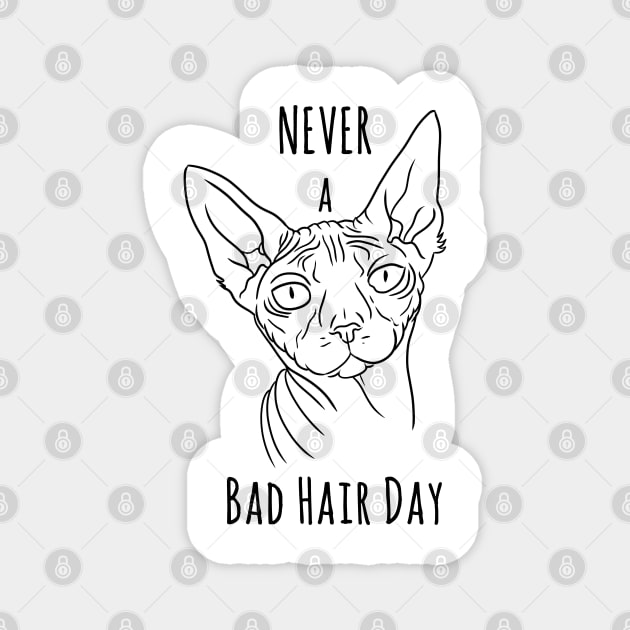 Never a bad hair day Magnet by Spectralstories