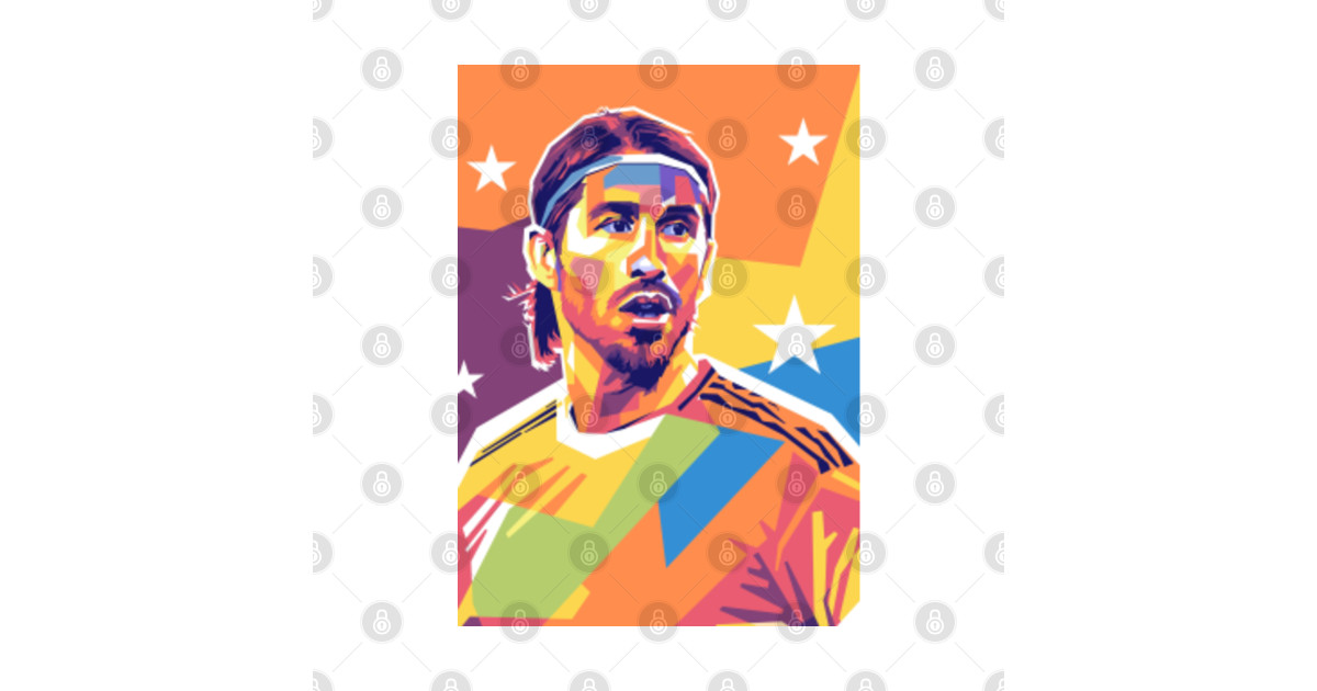 sergio ramos wpap art - Sergio Ramos - Tapestry | TeePublic