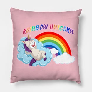 Rainbow Unicorn Pillow