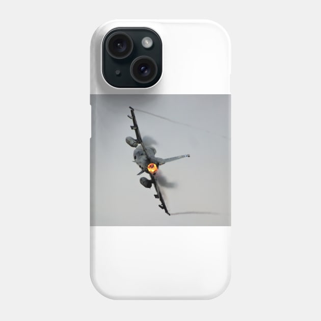 F-16 Afterburner Turn with vapor Phone Case by acefox1