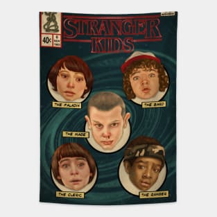 Stranger Kids Comic Cover Tapestry