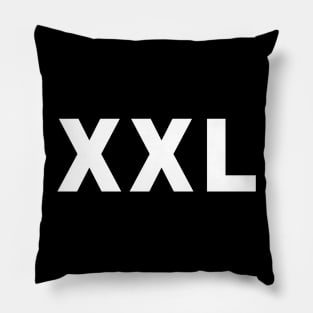 XXL Shirt (white text) Pillow