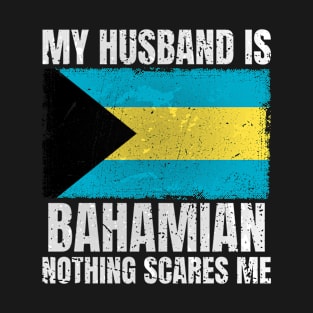 My Husband is Bahamian Flag Gifts for Wife Bahamian Husband T-Shirt