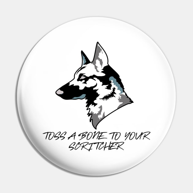 The Scritcher Pin by Punderstandable