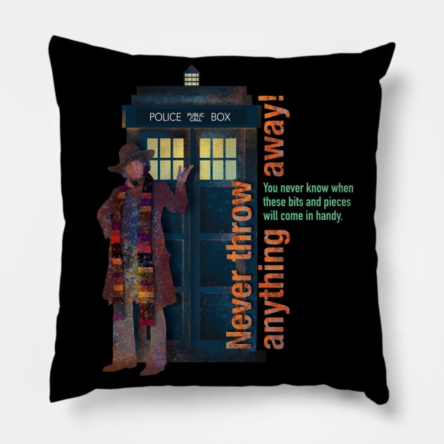 Dr. Quotes! Pillow by Rosado