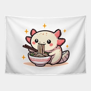 adorable axolotl ramen noodles Tapestry