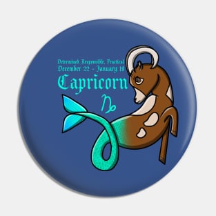 Capricorn Zodiac Sign Dates & Traits Pin