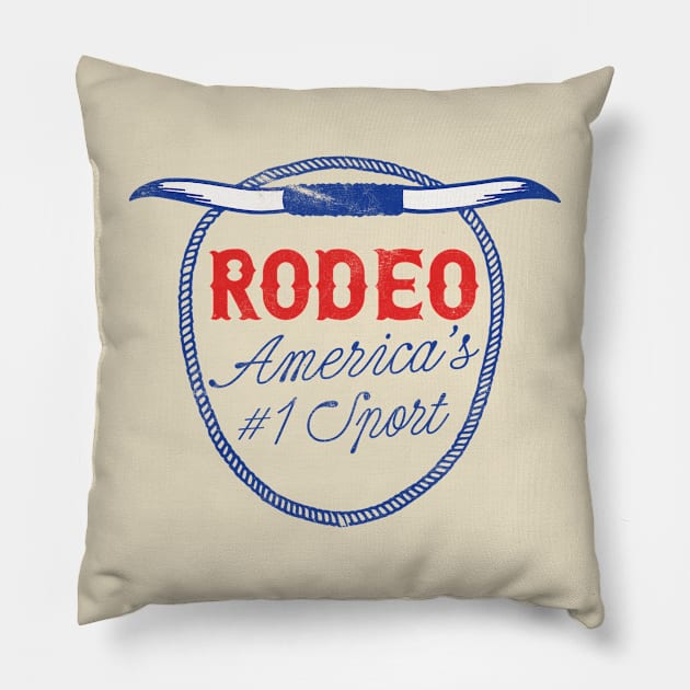 Rodeo - America's No. 1 Sport Pillow by DankFutura