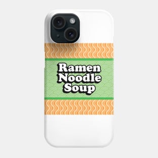 Instant Ramen Noodle Soup Packet Green Phone Case